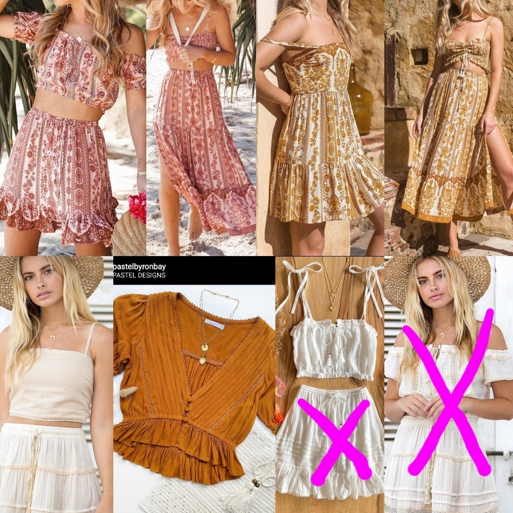 ISO Pastel Designs and Wilde Bella pieces
